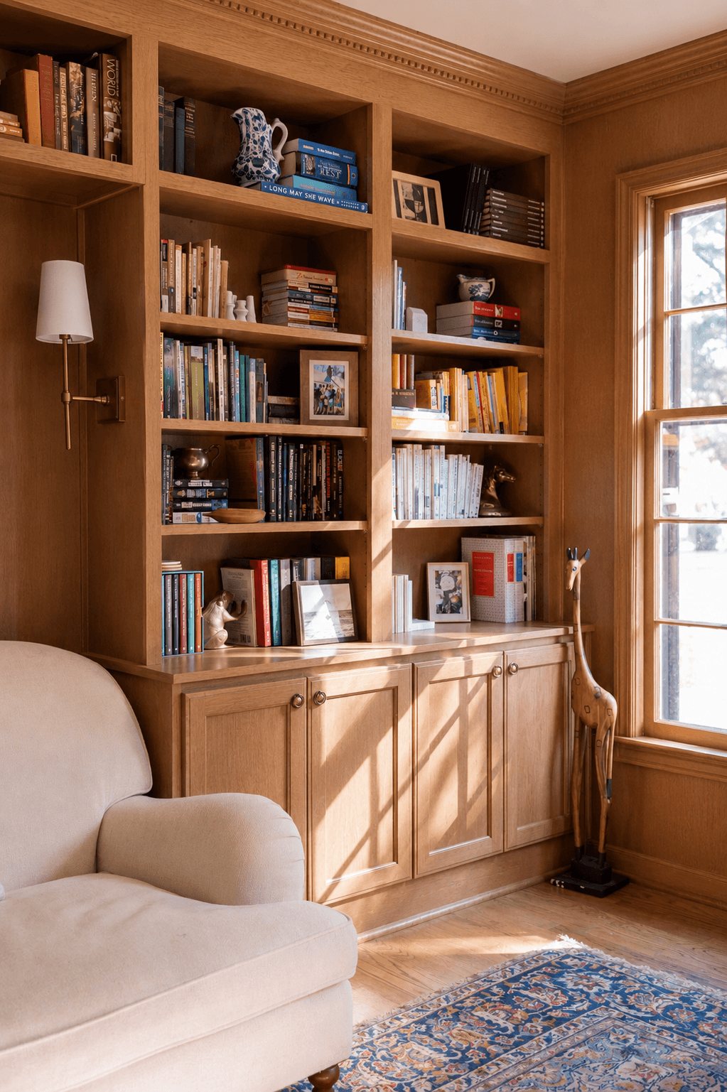Custom built-in shelving